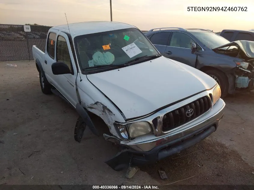 2004 Toyota Tacoma Prerunner V6 VIN: 5TEGN92N94Z460762 Lot: 40336066