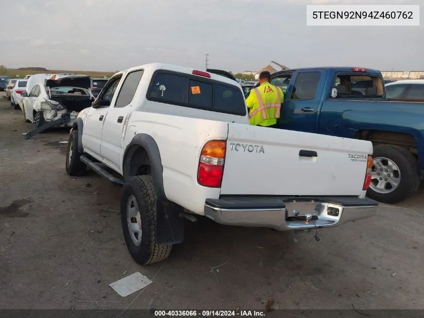 2004 Toyota Tacoma Prerunner V6 VIN: 5TEGN92N94Z460762 Lot: 40336066