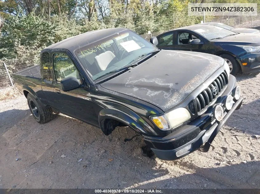 2004 Toyota Tacoma Base V6 VIN: 5TEWN72N94Z382306 Lot: 40369975