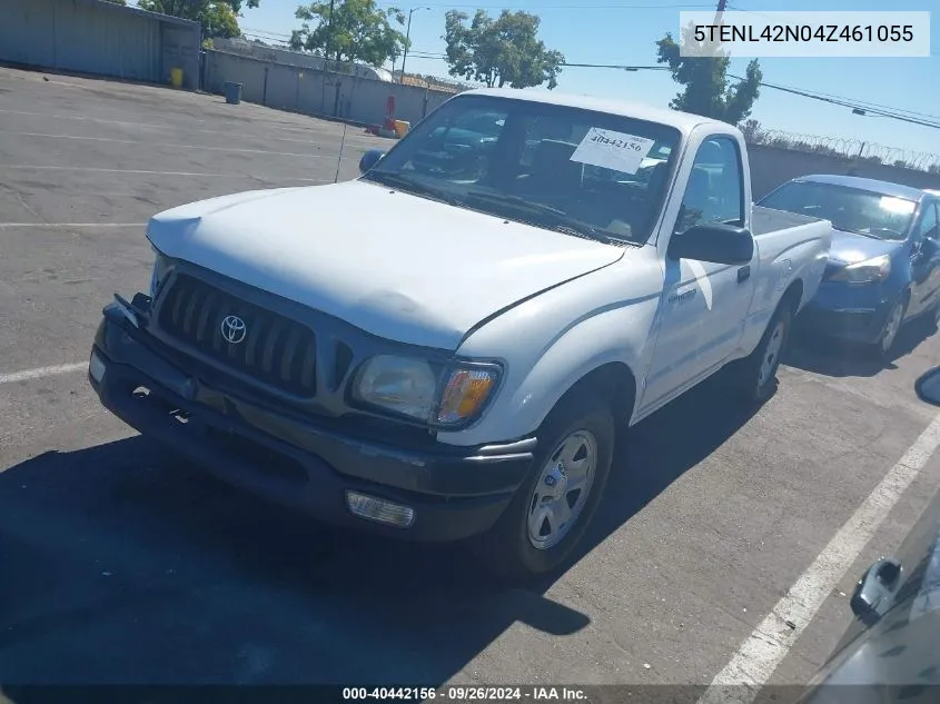 2004 Toyota Tacoma VIN: 5TENL42N04Z461055 Lot: 40442156