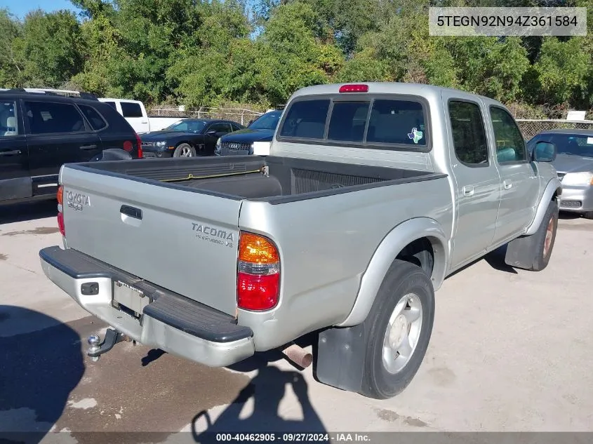 2004 Toyota Tacoma Prerunner V6 VIN: 5TEGN92N94Z361584 Lot: 40462905