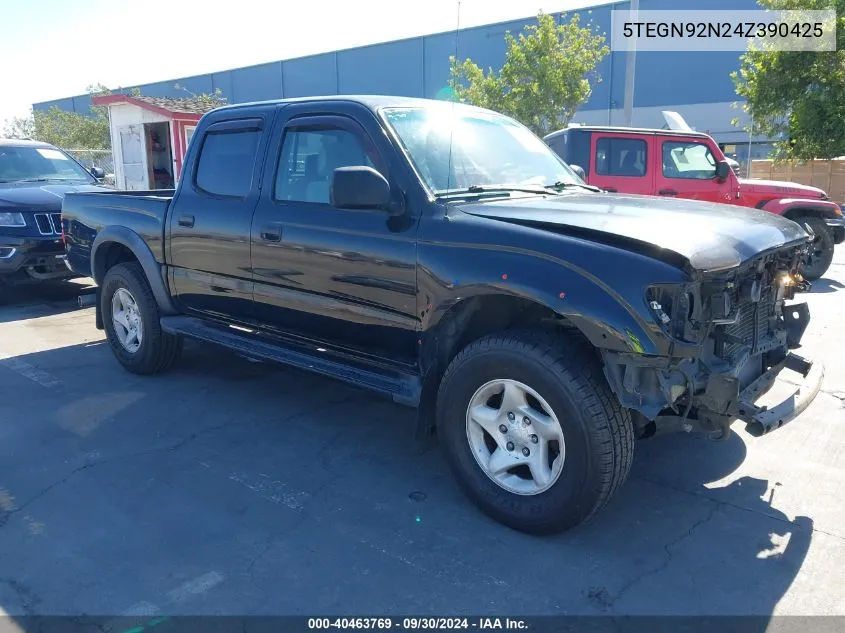 2004 Toyota Tacoma Prerunner V6 VIN: 5TEGN92N24Z390425 Lot: 40463769