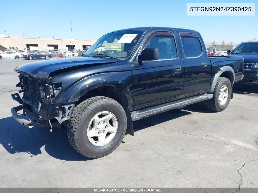 2004 Toyota Tacoma Prerunner V6 VIN: 5TEGN92N24Z390425 Lot: 40463769