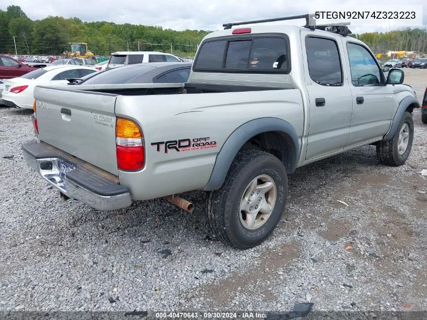 2004 Toyota Tacoma Prerunner V6 VIN: 5TEGN92N74Z323223 Lot: 40470643