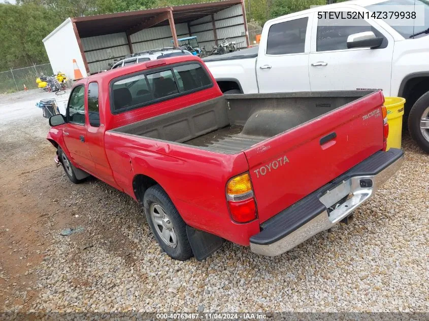 2004 Toyota Tacoma VIN: 5TEVL52N14Z379938 Lot: 40769467