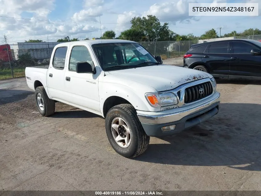 2004 Toyota Tacoma Prerunner V6 VIN: 5TEGN92N54Z348167 Lot: 40819186