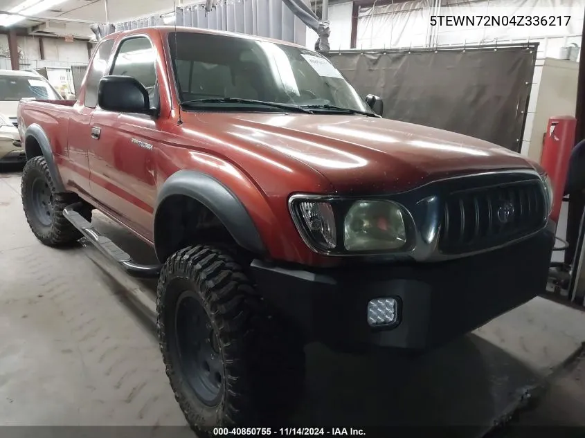 2004 Toyota Tacoma Base V6 VIN: 5TEWN72N04Z336217 Lot: 40850755