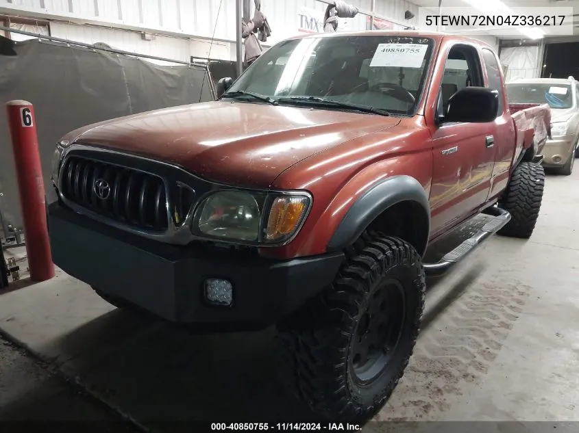 2004 Toyota Tacoma Base V6 VIN: 5TEWN72N04Z336217 Lot: 40850755