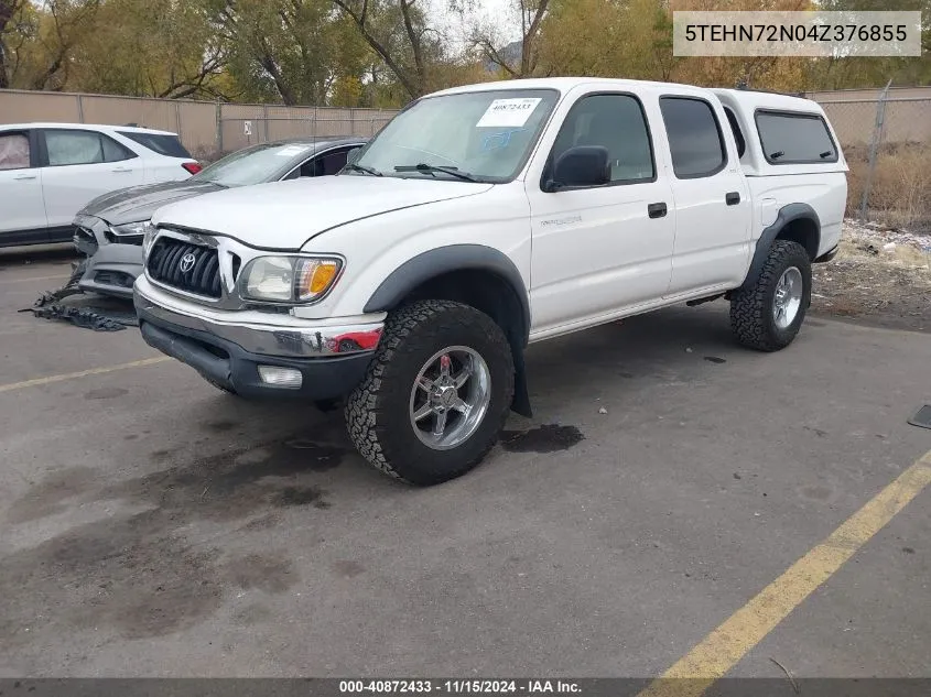 2004 Toyota Tacoma Base V6 VIN: 5TEHN72N04Z376855 Lot: 40872433