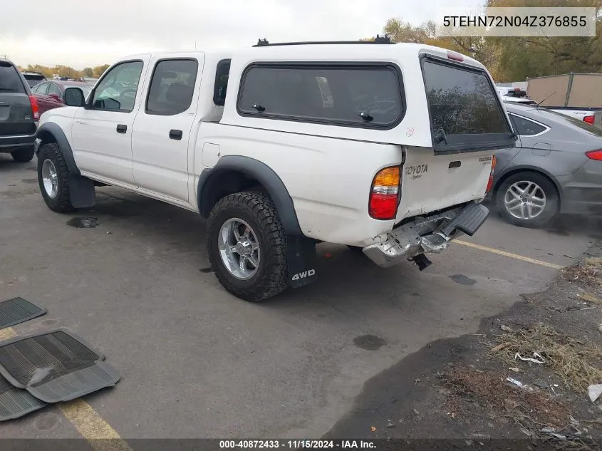 2004 Toyota Tacoma Base V6 VIN: 5TEHN72N04Z376855 Lot: 40872433