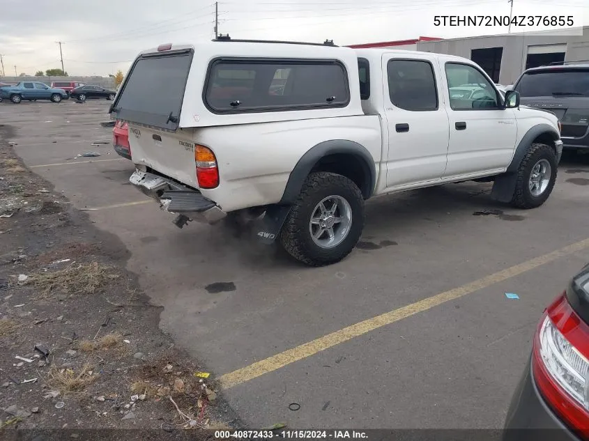 2004 Toyota Tacoma Base V6 VIN: 5TEHN72N04Z376855 Lot: 40872433