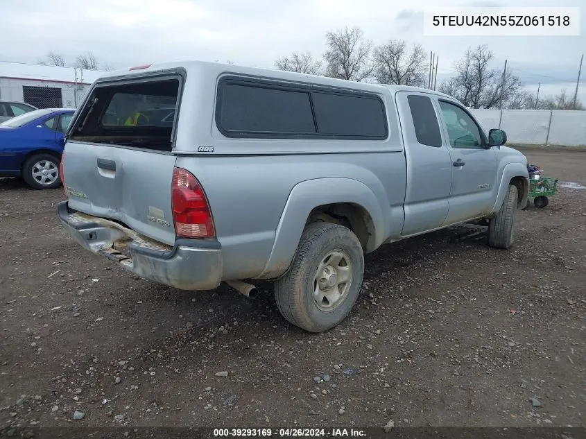 5TEUU42N55Z061518 2005 Toyota Tacoma Base V6