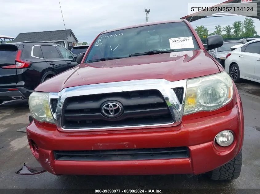 5TEMU52N25Z134124 2005 Toyota Tacoma Base V6