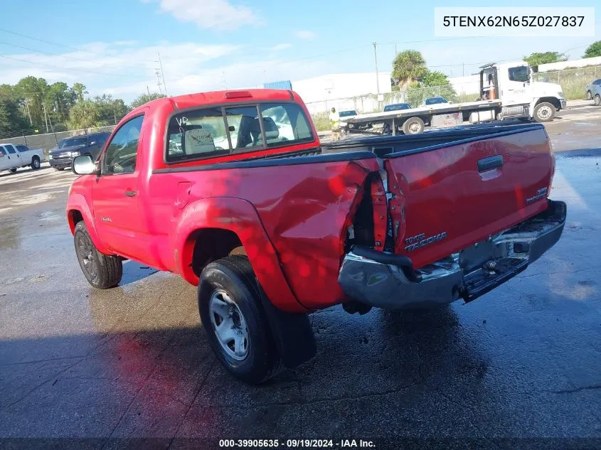 5TENX62N65Z027837 2005 Toyota Tacoma Prerunner