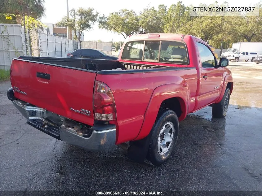 5TENX62N65Z027837 2005 Toyota Tacoma Prerunner