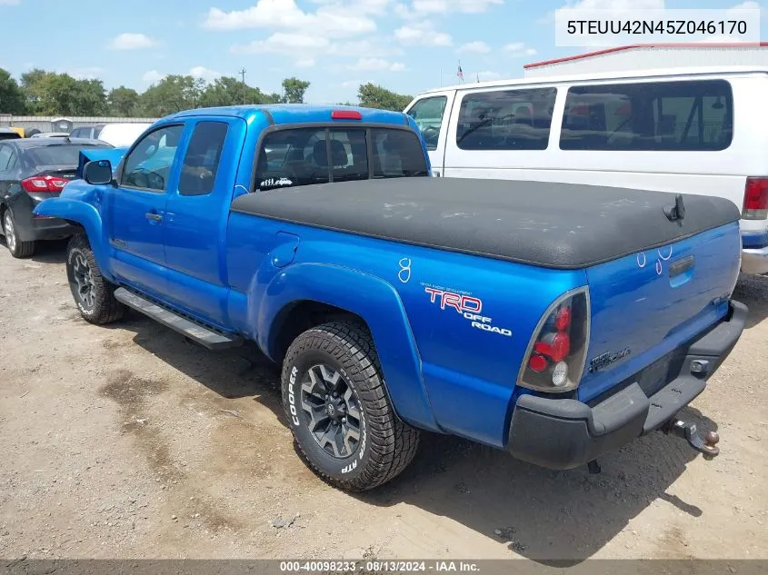 5TEUU42N45Z046170 2005 Toyota Tacoma Base V6