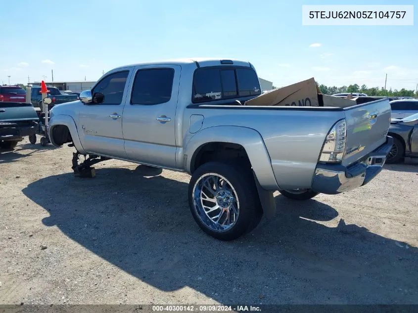 5TEJU62N05Z104757 2005 Toyota Tacoma Prerunner V6