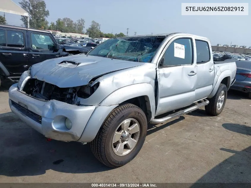 2005 Toyota Tacoma Prerunner V6 VIN: 5TEJU62N65Z082912 Lot: 40314134