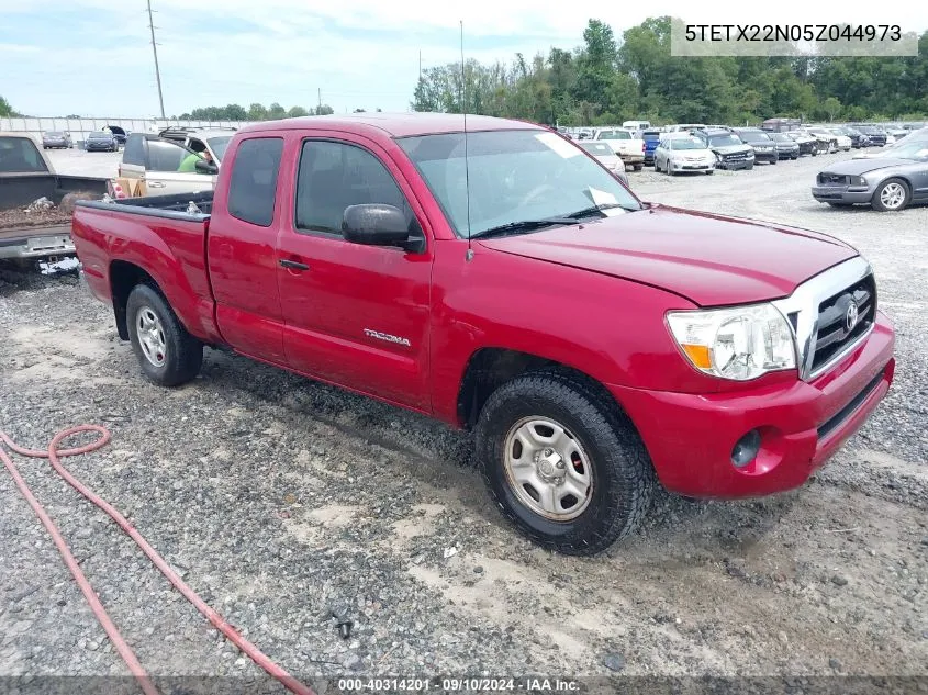 2005 Toyota Tacoma VIN: 5TETX22N05Z044973 Lot: 40314201