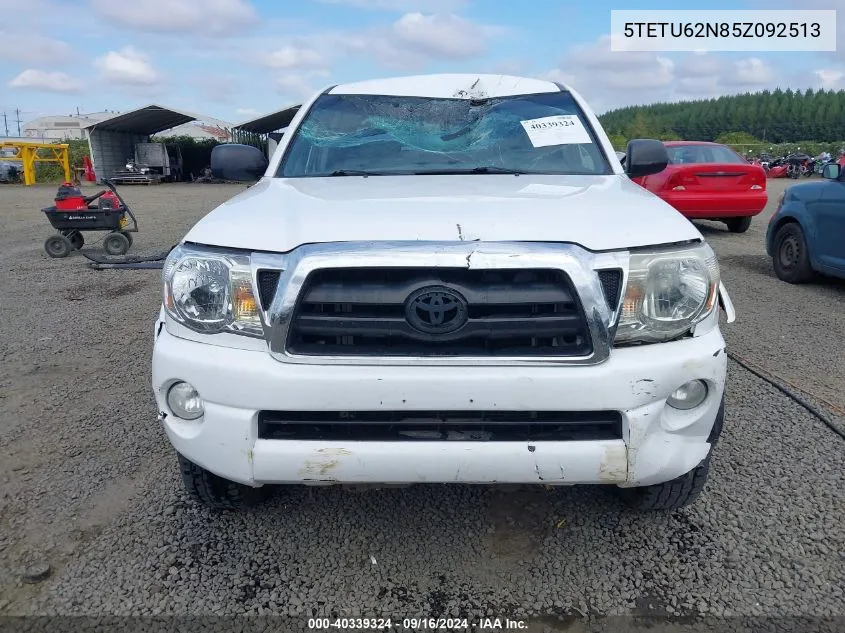 5TETU62N85Z092513 2005 Toyota Tacoma Prerunner V6