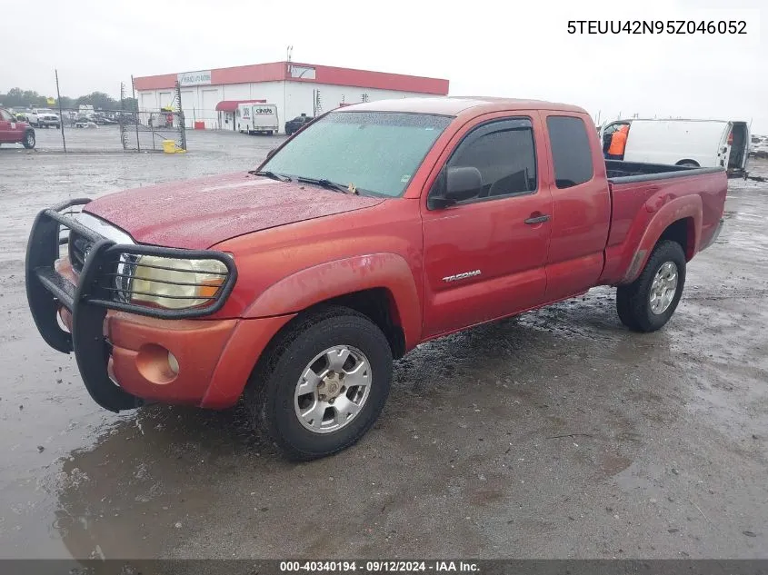 2005 Toyota Tacoma Access Cab VIN: 5TEUU42N95Z046052 Lot: 40340194