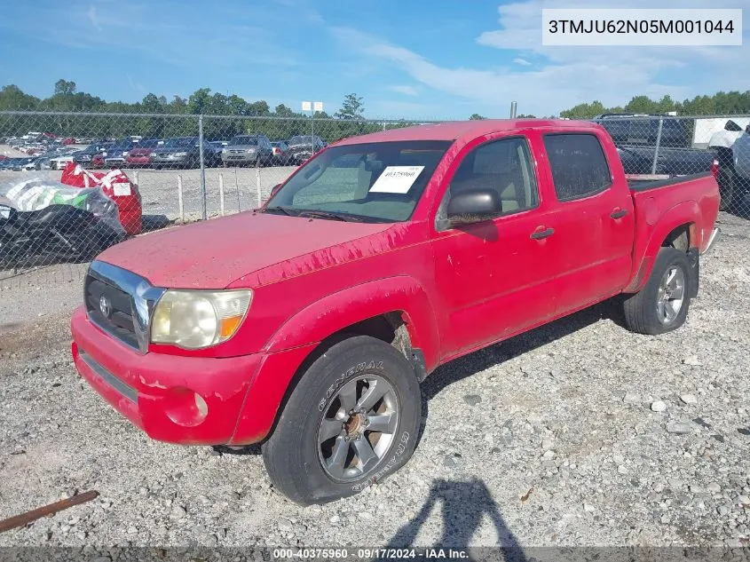 2005 Toyota Tacoma Prerunner V6 VIN: 3TMJU62N05M001044 Lot: 40375960