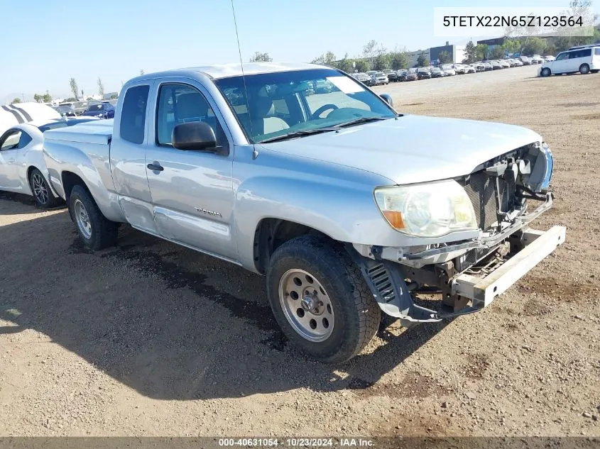 2005 Toyota Tacoma VIN: 5TETX22N65Z123564 Lot: 40631054