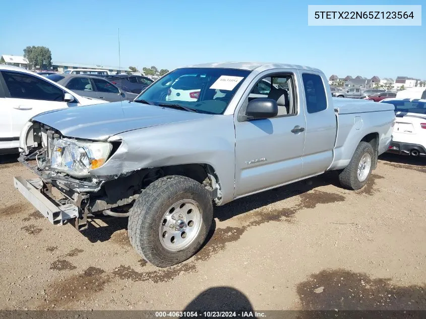 2005 Toyota Tacoma VIN: 5TETX22N65Z123564 Lot: 40631054