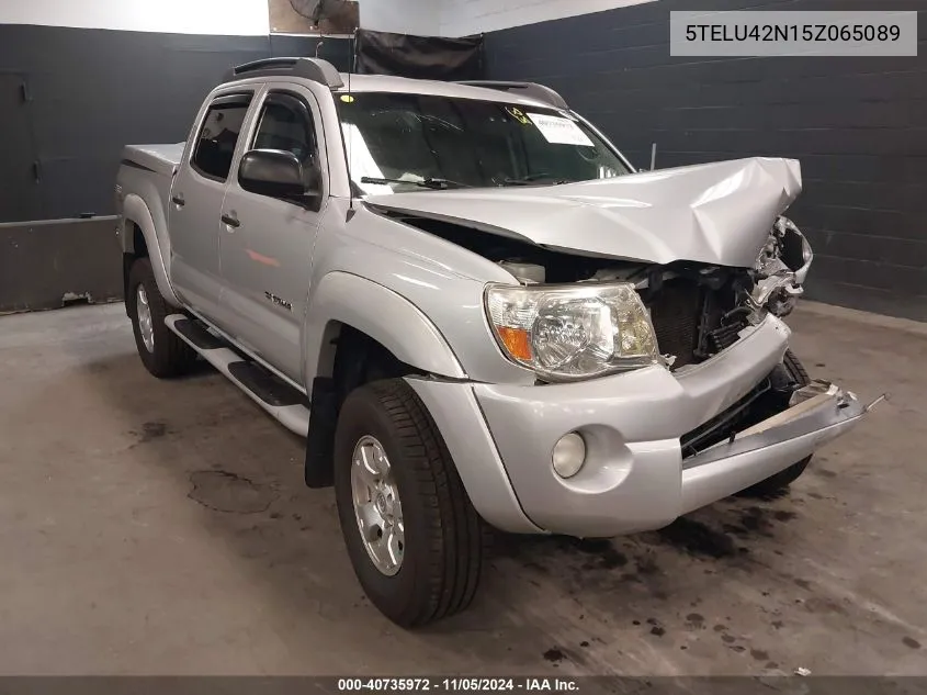 2005 Toyota Tacoma Double Cab VIN: 5TELU42N15Z065089 Lot: 40735972