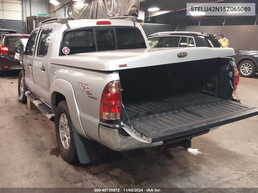 2005 Toyota Tacoma Double Cab VIN: 5TELU42N15Z065089 Lot: 40735972