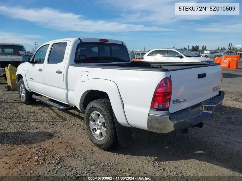 2005 Toyota Tacoma Prerunner V6 VIN: 5TEKU72N15Z010509 Lot: 40793082