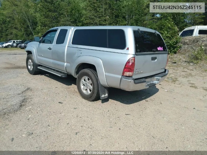 5TEUU42N36Z245115 2006 Toyota Tacoma Access Cab