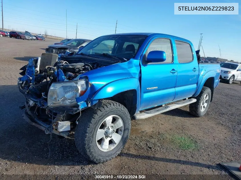 2006 Toyota Tacoma Double Cab VIN: 5TELU42N06Z229823 Lot: 30045910