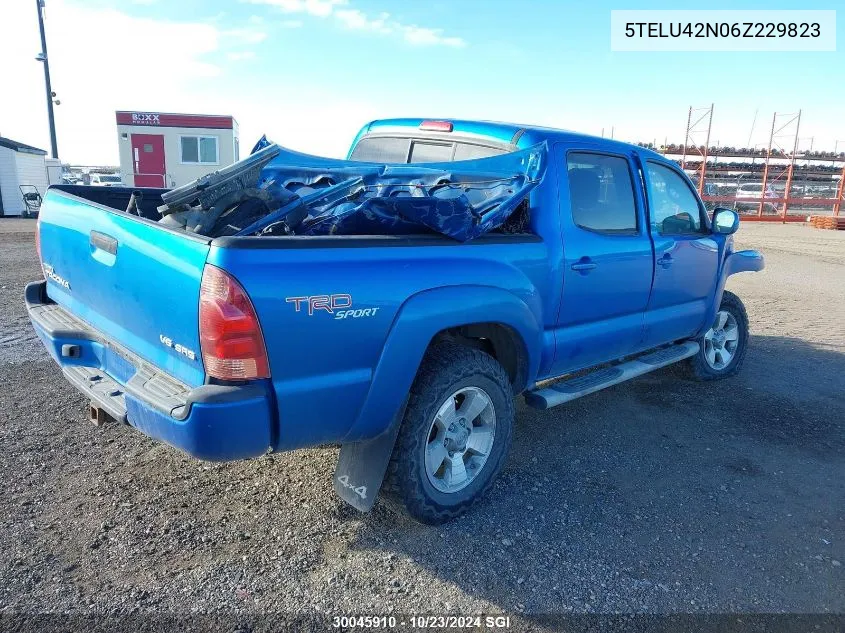 2006 Toyota Tacoma Double Cab VIN: 5TELU42N06Z229823 Lot: 30045910