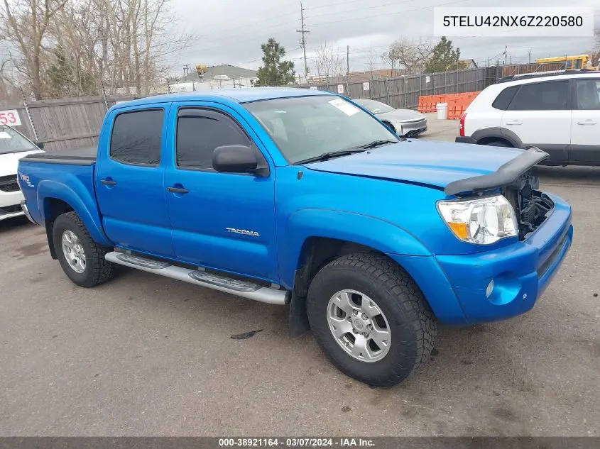 2006 Toyota Tacoma Base V6 VIN: 5TELU42NX6Z220580 Lot: 38921164