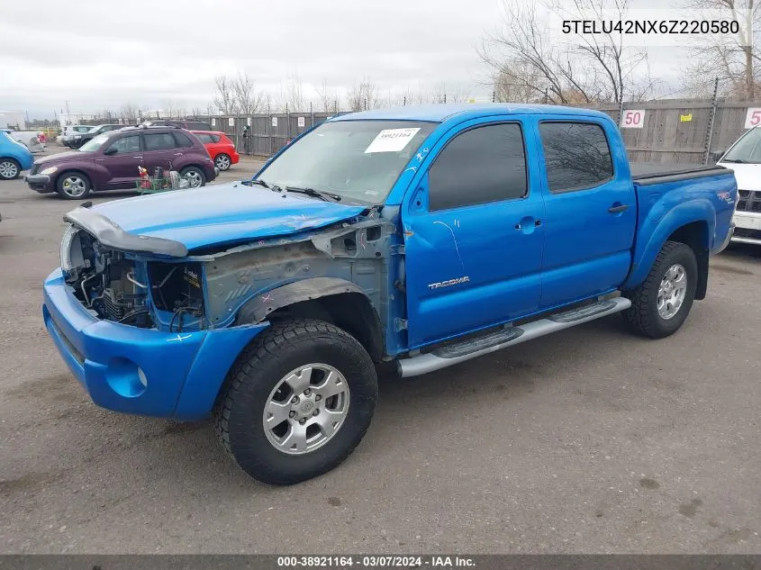 2006 Toyota Tacoma Base V6 VIN: 5TELU42NX6Z220580 Lot: 38921164