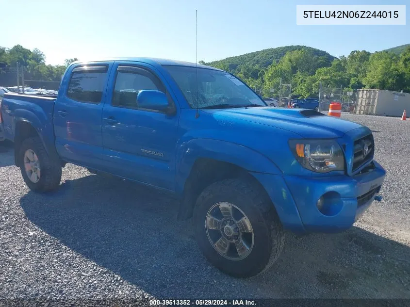 2006 Toyota Tacoma Base V6 VIN: 5TELU42N06Z244015 Lot: 39513352