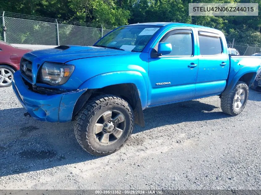 2006 Toyota Tacoma Base V6 VIN: 5TELU42N06Z244015 Lot: 39513352