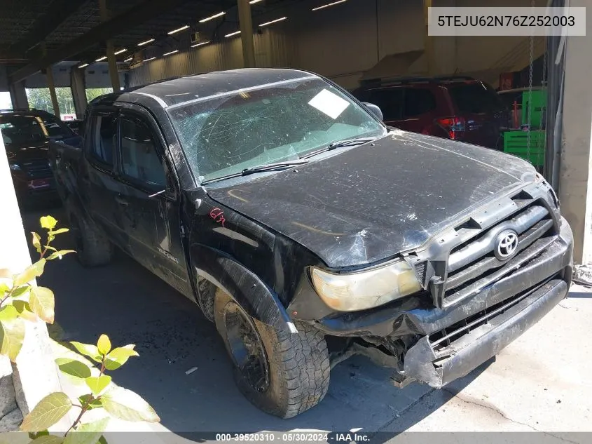 5TEJU62N76Z252003 2006 Toyota Tacoma Prerunner V6