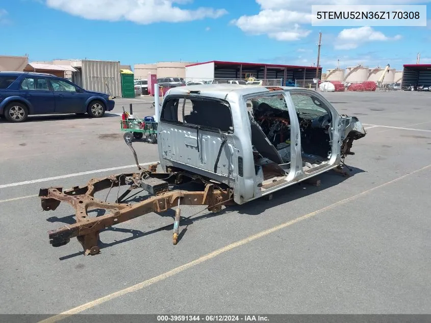 5TEMU52N36Z170308 2006 Toyota Tacoma Base V6