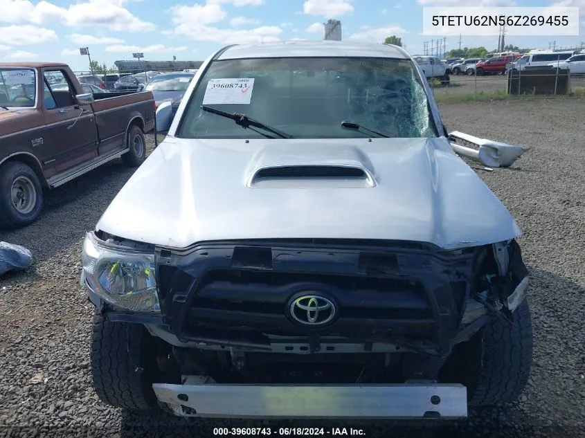 2006 Toyota Tacoma Prerunner V6 VIN: 5TETU62N56Z269455 Lot: 39608743