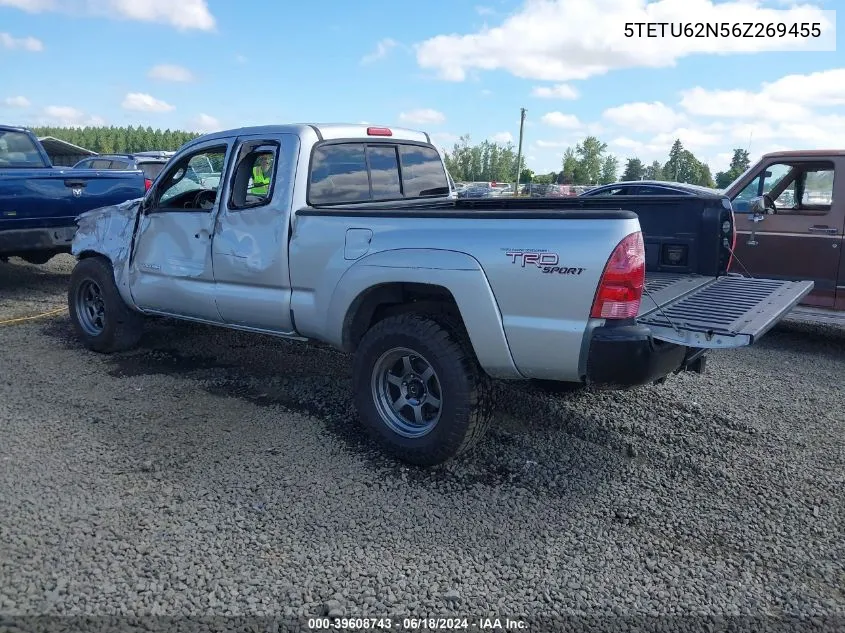 2006 Toyota Tacoma Prerunner V6 VIN: 5TETU62N56Z269455 Lot: 39608743