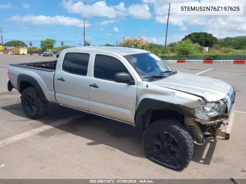 2006 Toyota Tacoma Base V6 VIN: 5TEMU52N76Z197625 Lot: 39811872