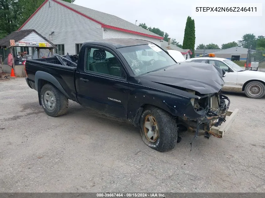 2006 Toyota Tacoma VIN: 5TEPX42N66Z246411 Lot: 39867464