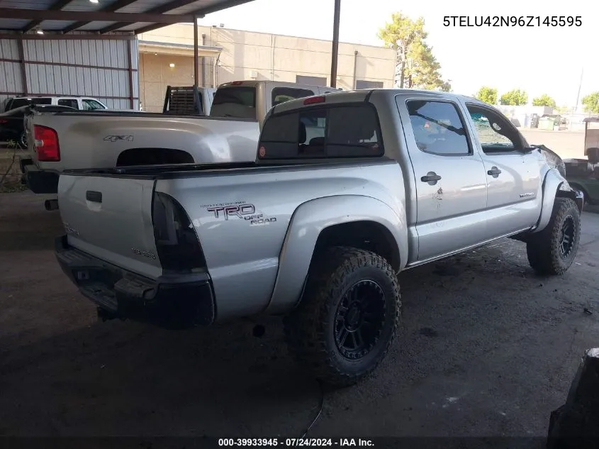 2006 Toyota Tacoma Base V6 VIN: 5TELU42N96Z145595 Lot: 39933945