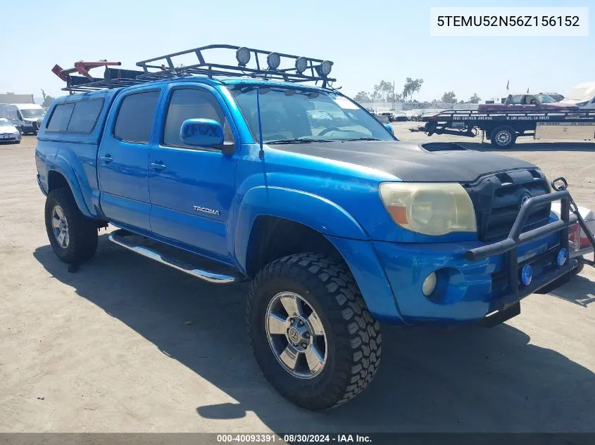 5TEMU52N56Z156152 2006 Toyota Tacoma Base V6