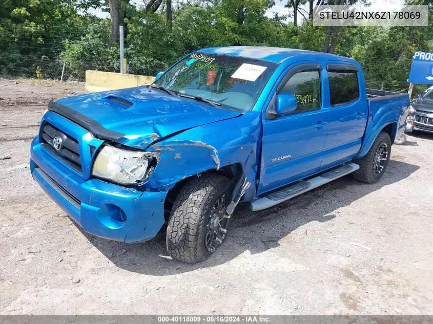 2006 Toyota Tacoma Base V6 VIN: 5TELU42NX6Z178069 Lot: 40118809