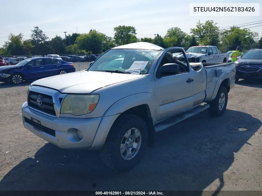 2006 Toyota Tacoma Access Cab VIN: 5TEUU42N56Z183426 Lot: 40162901