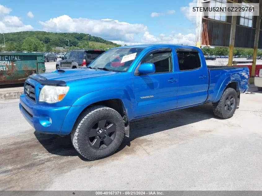 5TEMU52N16Z229761 2006 Toyota Tacoma Base V6