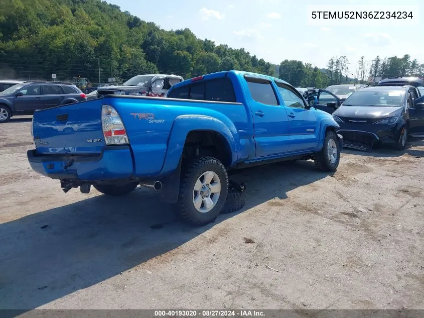 2006 Toyota Tacoma Base V6 VIN: 5TEMU52N36Z234234 Lot: 40193020